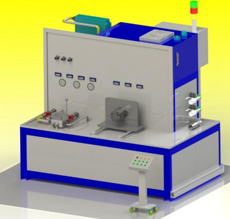 齿轮泵试验台-专业提供齿轮泵试验台效果图,专业提供各类液压试验台,液压测试台,叶片泵试验台,液压泵马达试验台,齿轮泵试验台,液压软管试验台,多路阀试验台,电磁阀测试台,液压阀试验台,液压油缸试验台,